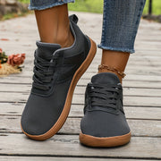 Women's Barefoot Sneakers Wide Fit Athletic Shoes Light Gray for Walking Tennis