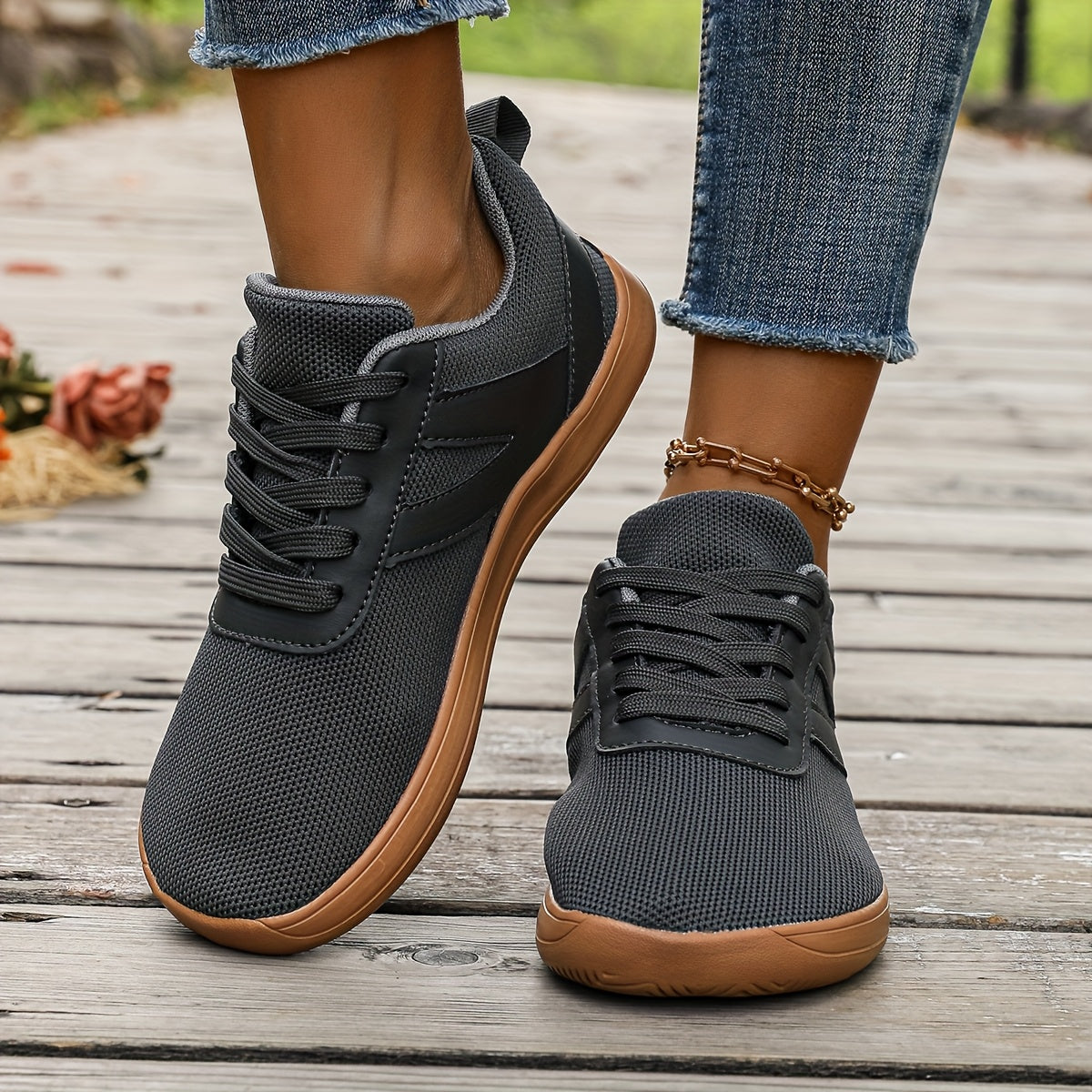 Women's Barefoot Sneakers Wide Fit Athletic Shoes Light Gray for Walking Tennis