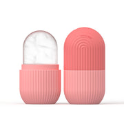 Unisex Silicone Ice Roller for Face Cooling Gel Core Puffiness Reduction Beige