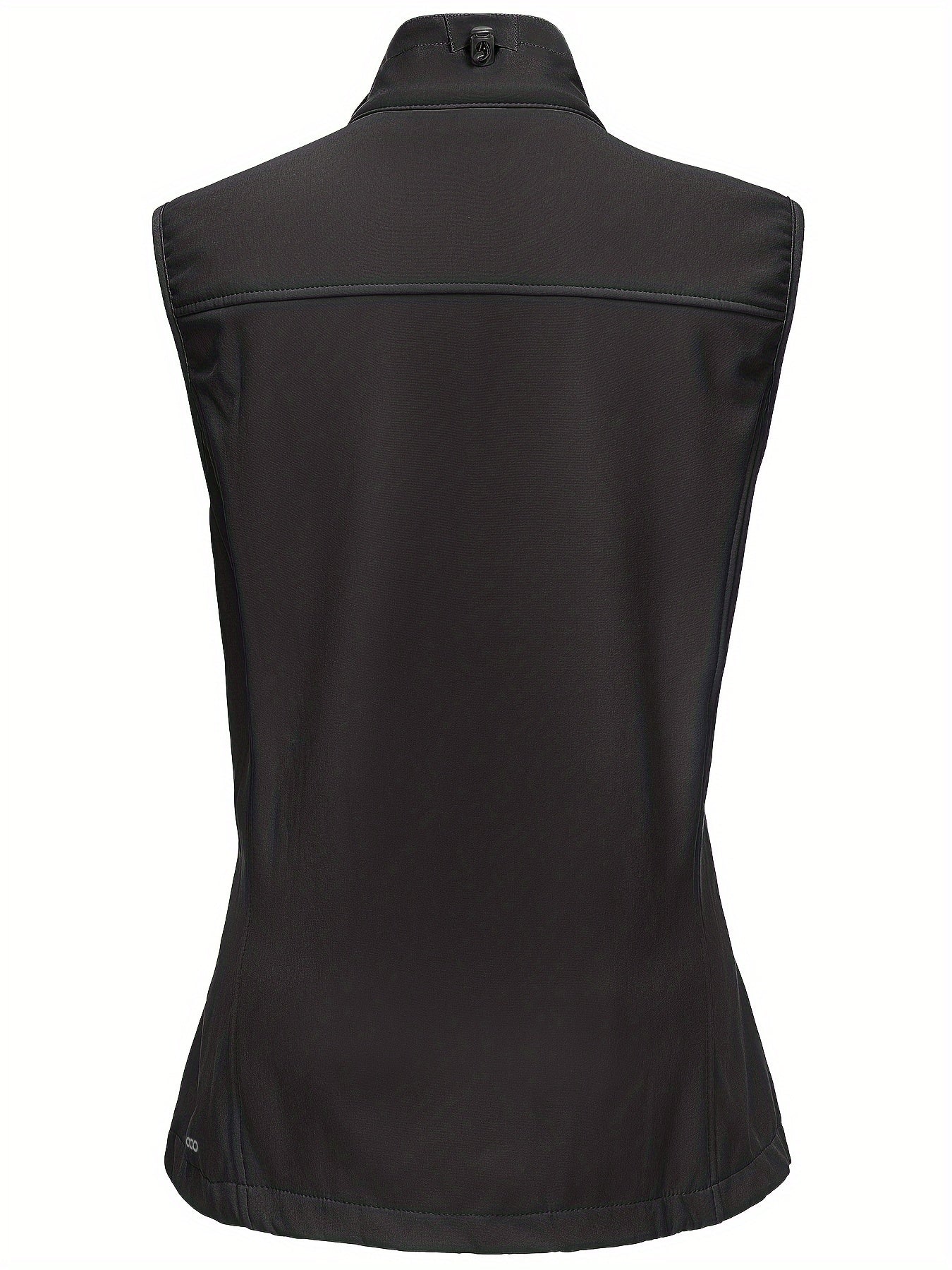 Women's Lightweight Softshell Vest Windproof Fleece Lined Zipper Pockets