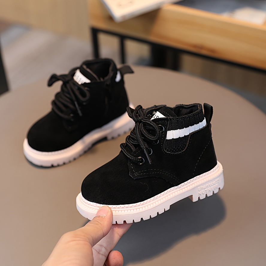 Boys Non-Slip Zipper Boots for Spring and Winter Casual Comfortable Stylish