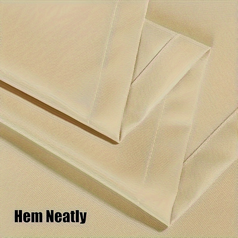 2 Pcs Outdoor Waterproof Light Filtering Curtains for Patio Pergola Taupe