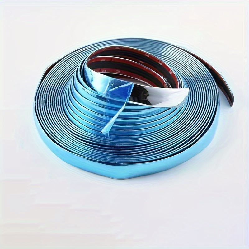 Avtomobil uchun xrom bo'yoqli chiziq 196 dyuym yumshoq PVC eshik va oynani himoyalovchi bumper