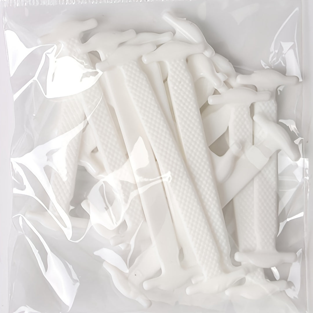 16-Pack Elastic No-Tie Lazy Shoe Laces for Sneakers, Slip-On Sports Shoes