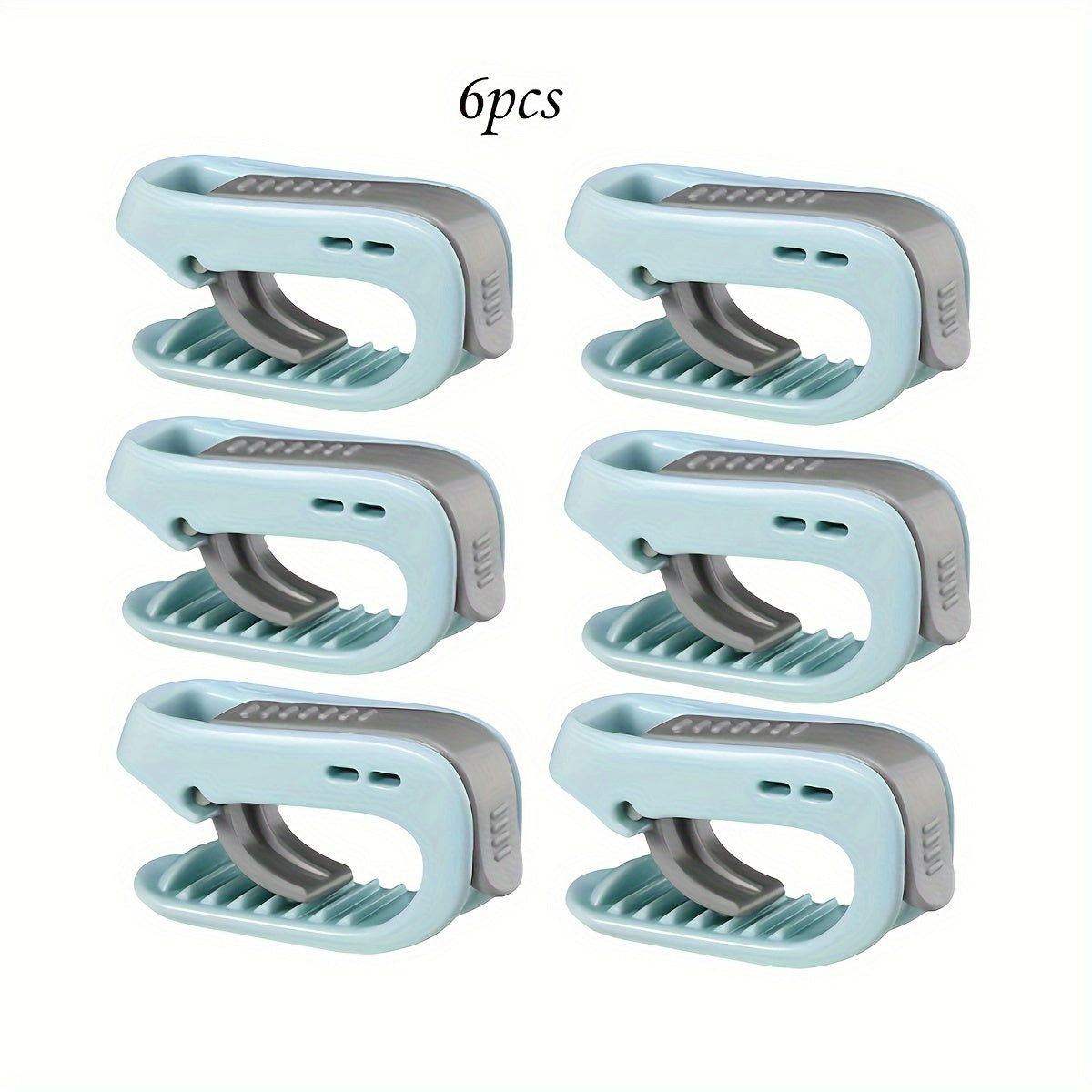 6 ta no-slip yotoq to'siqlari - qulay ulanishi mumkin bo'lgan, ignasiz ushlagichlar, yostiq va pardalarni mustahkam ushlab turish uchun, bir nechta ranglarda mavjud.