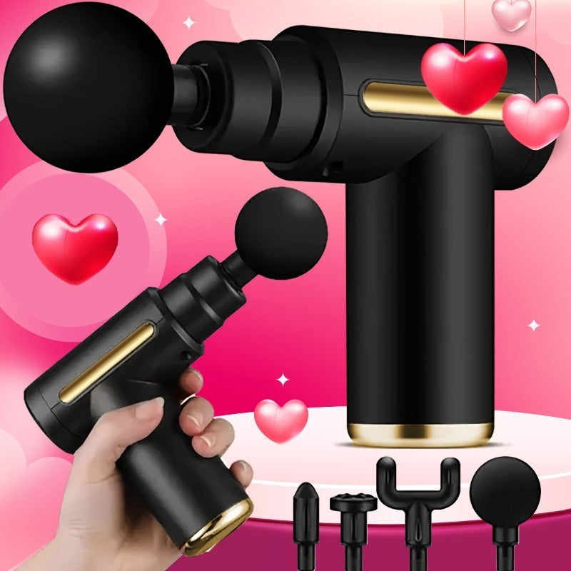 Portable Electric Massage Gun for Full Body Muscle Relaxation Rechargeable Lithium Battery