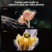 Digital Microscope 1200X 17.78cm/10.92cm with 8 LED Illumination for Biological Research Coin Appraisal and Education