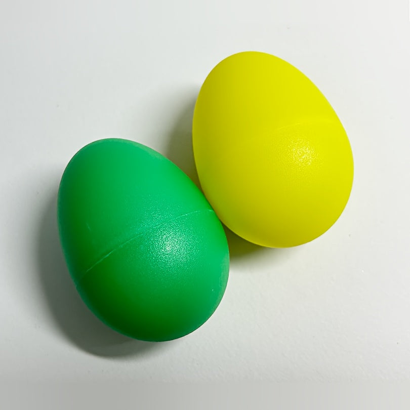 Set of 2 Vibrant Percussion Instruments for Kids Colorful PET Plastic Sand Balls for Music Education