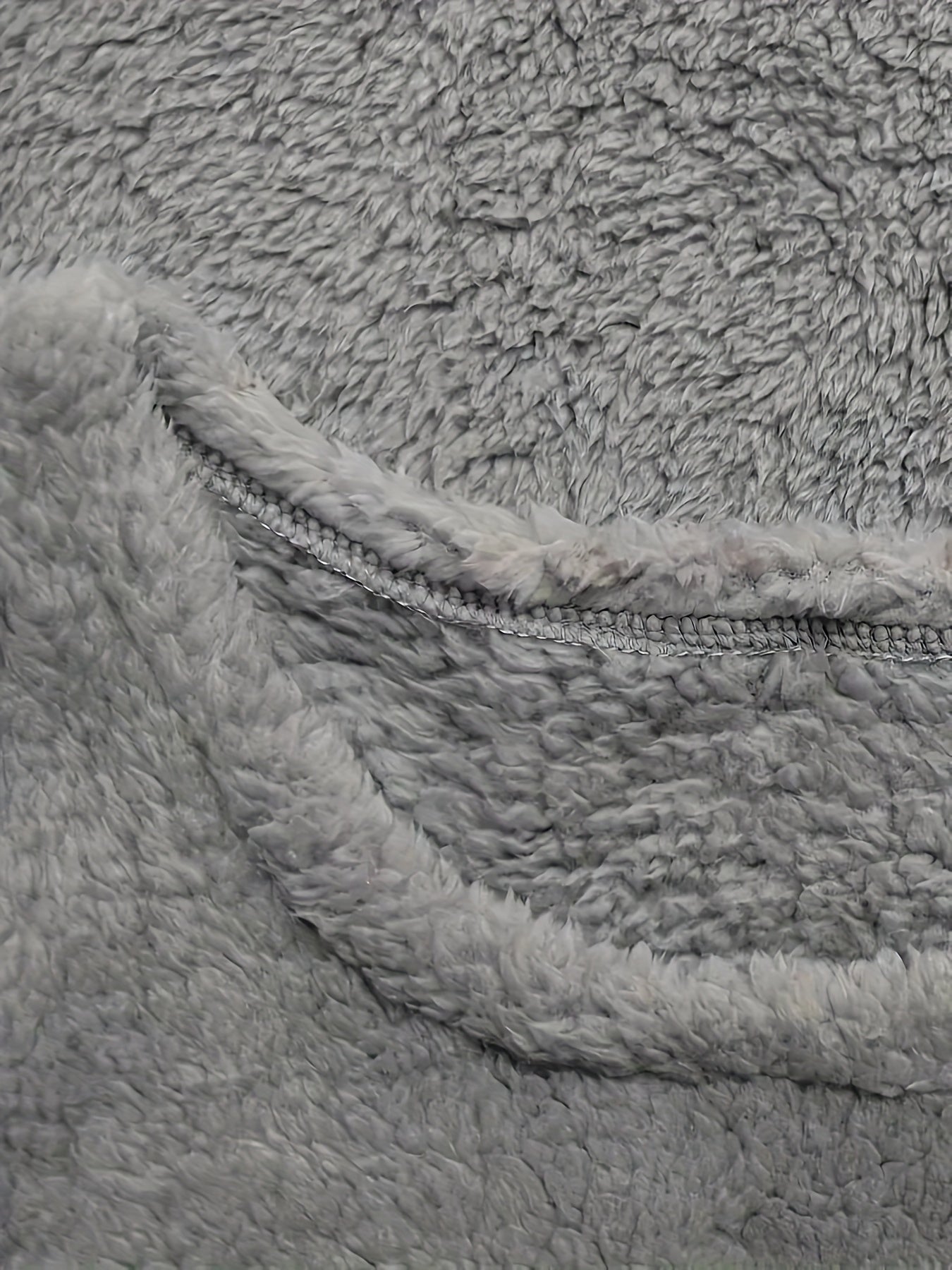 Yumshoq teddy fleece pullover, cho'ntaklar bilan - ayollar uchun qulay loungewear, mashinada yuvish mumkin.