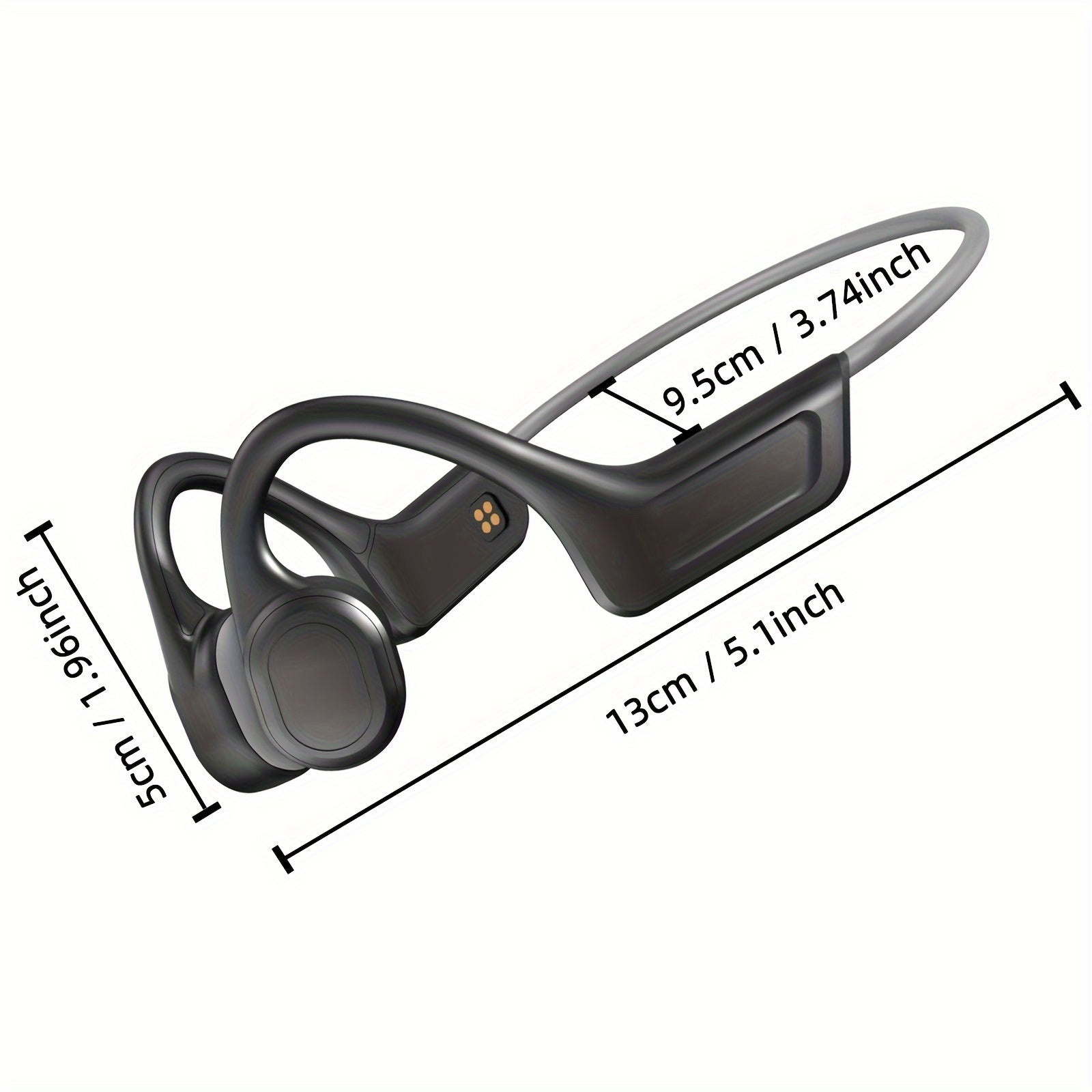 Bone Conduction Headphones Wireless Sweat-Resistant Open-Ear for Active Use