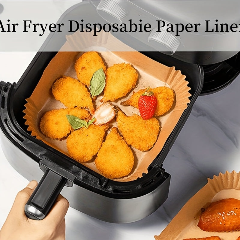 100 kvadrat varaqlar issiqlikka chidamli pishirish qog'ozi, havo fritözlari va pechlar uchun yopishmaydigan, oson tozalash