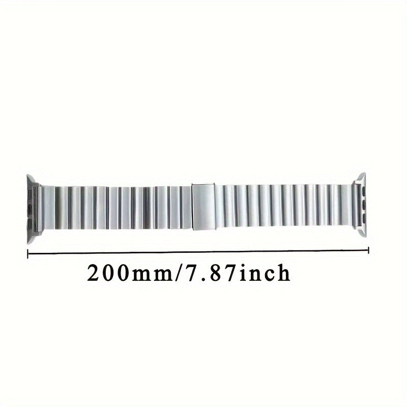 Stainless Steel Smartwatch Band for Apple Watch Series 4-8 Magnet Clasp Adjustable Sizes