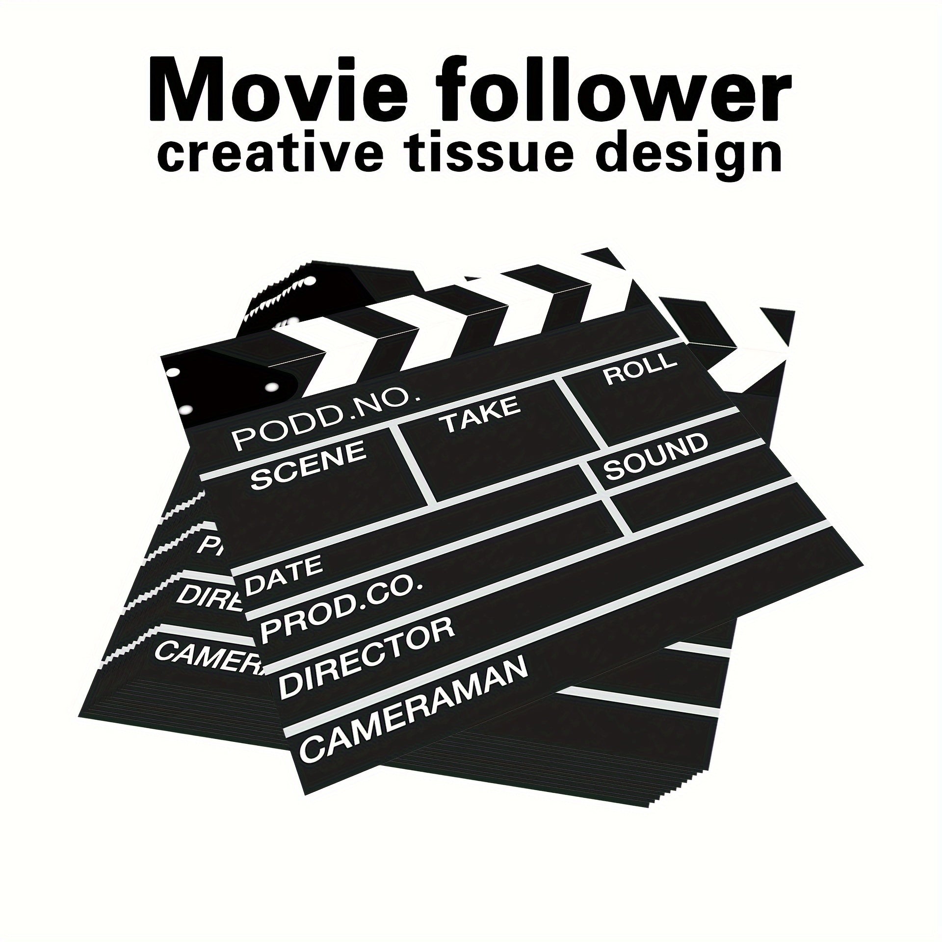 20 Disposable Paper Towels with Creative Designs for Movie Night and Party Decor
