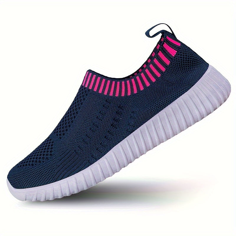 Women's Slip-On Breathable Low Top Sneakers for Gym Running and Walking