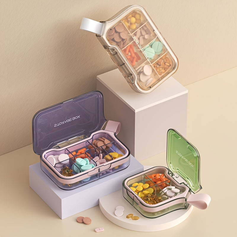 Sealed Polycarbonate 4/7 Compartment Pill Organizer Case Moisture-Proof