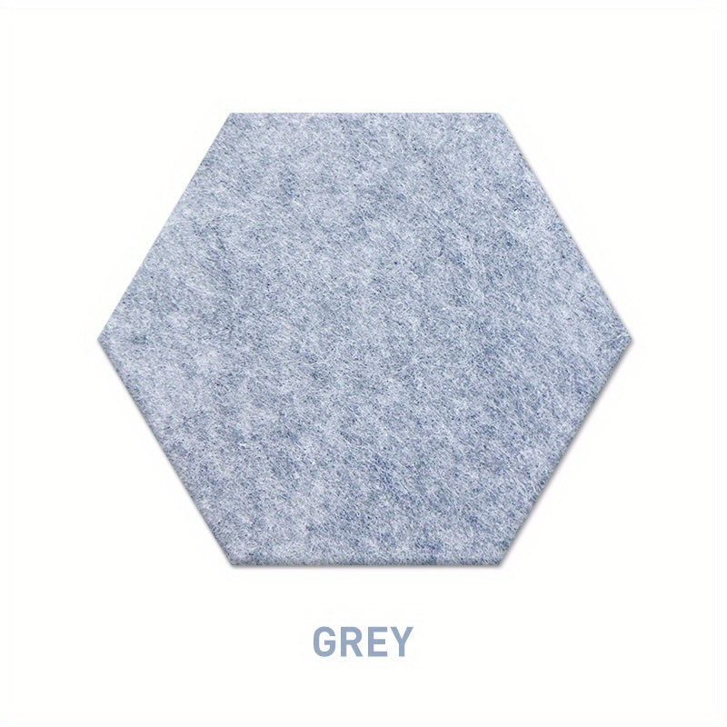 Set of 10 Hexagonal Soundproofing Wall Stickers Acoustic Panels for Bedrooms Offices Studios