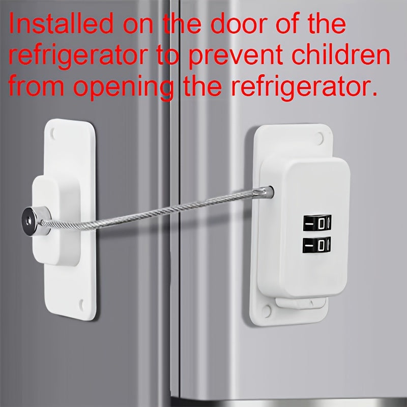 Child Safety Locks Drawer Fridge Cabinet Window 2-Digit Password No Drilling