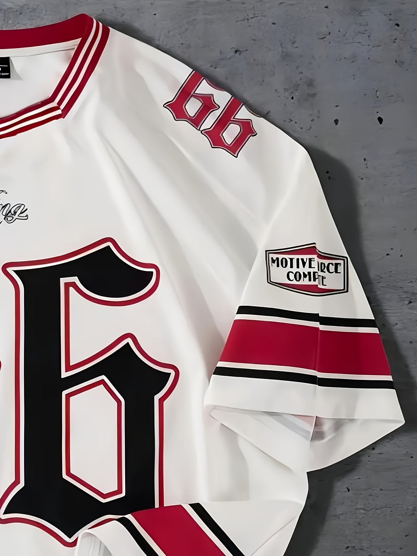 Мужская повседневная футболка с круглым вырезом и принтом числа 66, короткий рукав, летняя топ-полушерстяная ткань