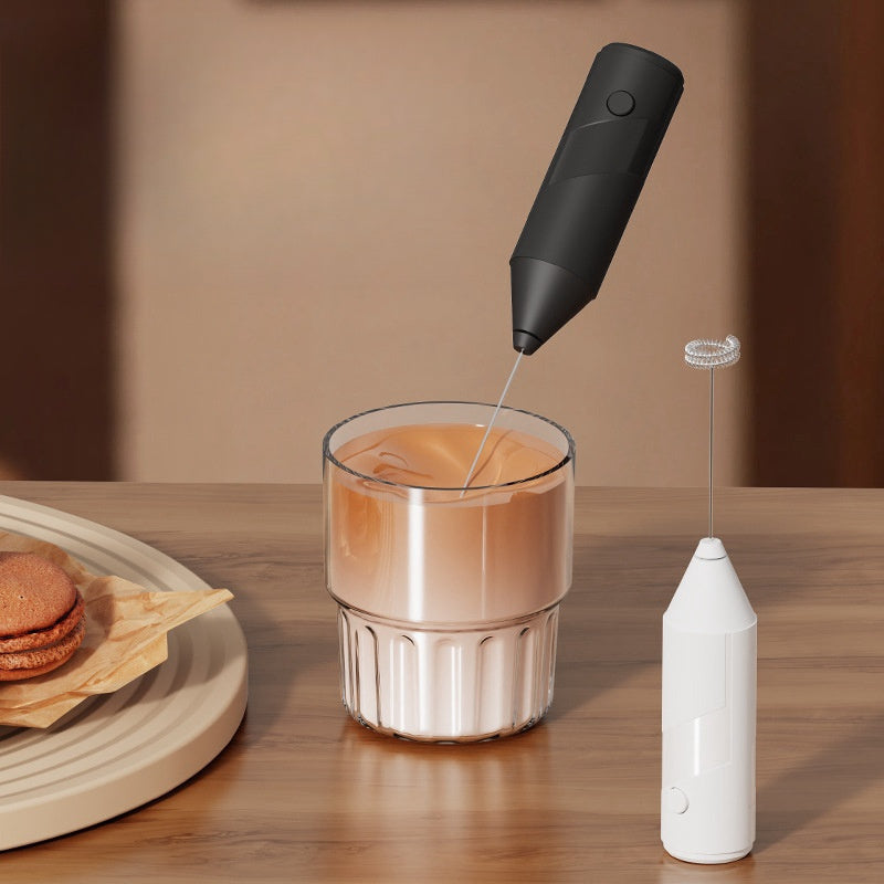 Ручной взбиватель для молока для кофе латте капучино, работающий на батарейках, компактный кухонный гаджет