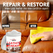 Leather Care Cream for Sofas Shoes and Jackets 150g Conditioning Restoring