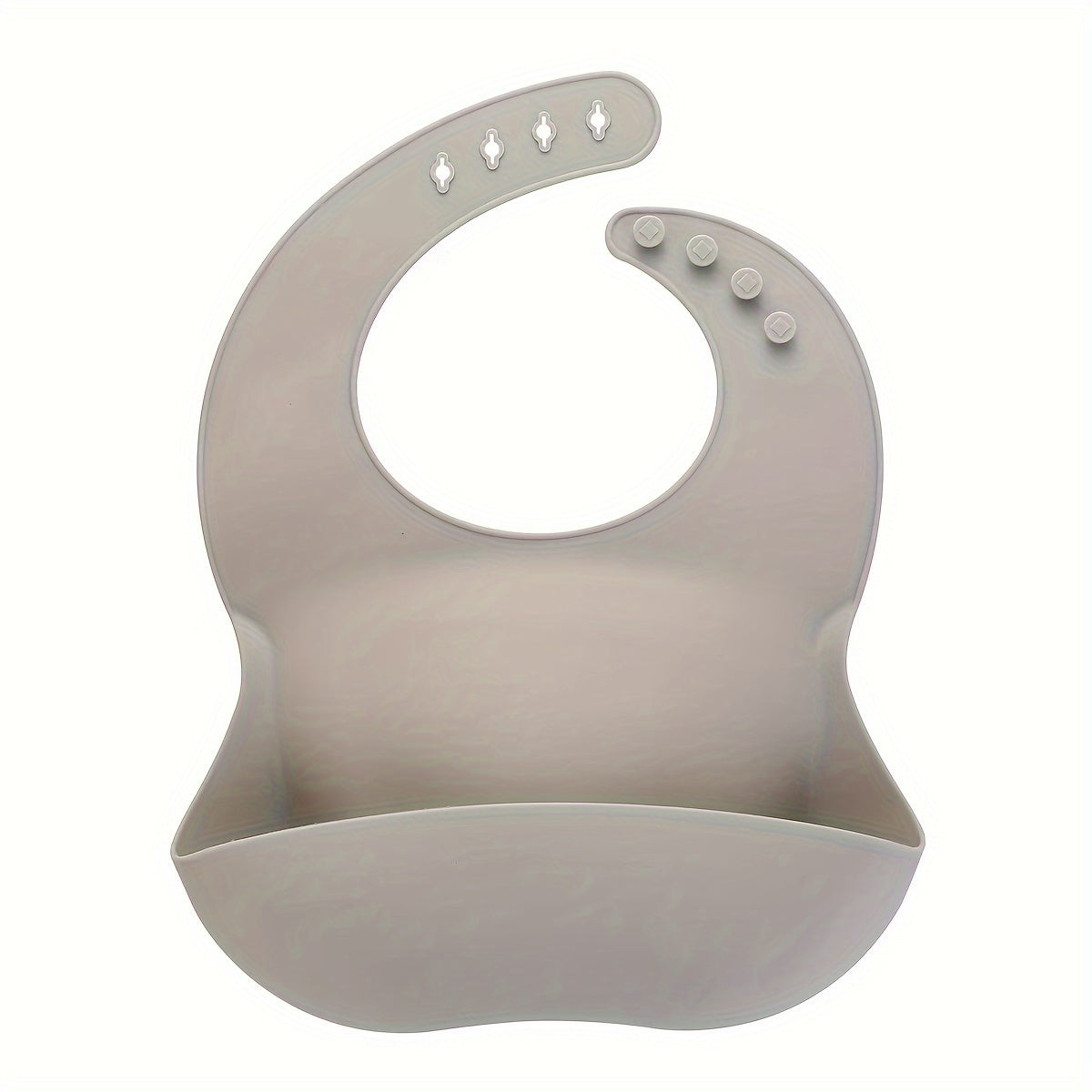 Baby Silicone Bib for Children 0-6 Years Waterproof Oil-Resistant Easy to Clean Adjustable