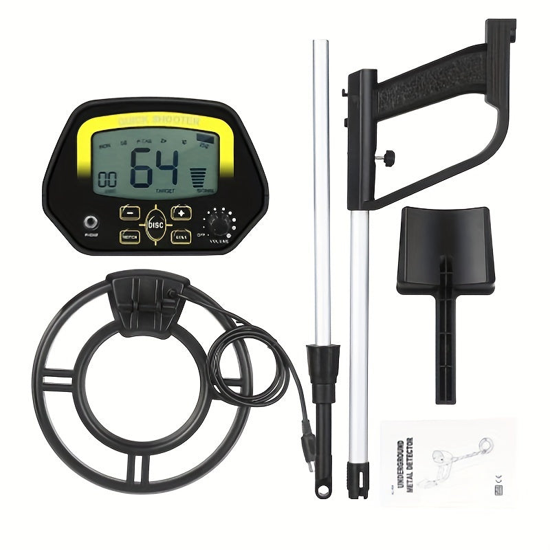 Metal Detector with LCD Display and 3-Tone Audio for Treasure Hunting Beachcombing and Archaeology