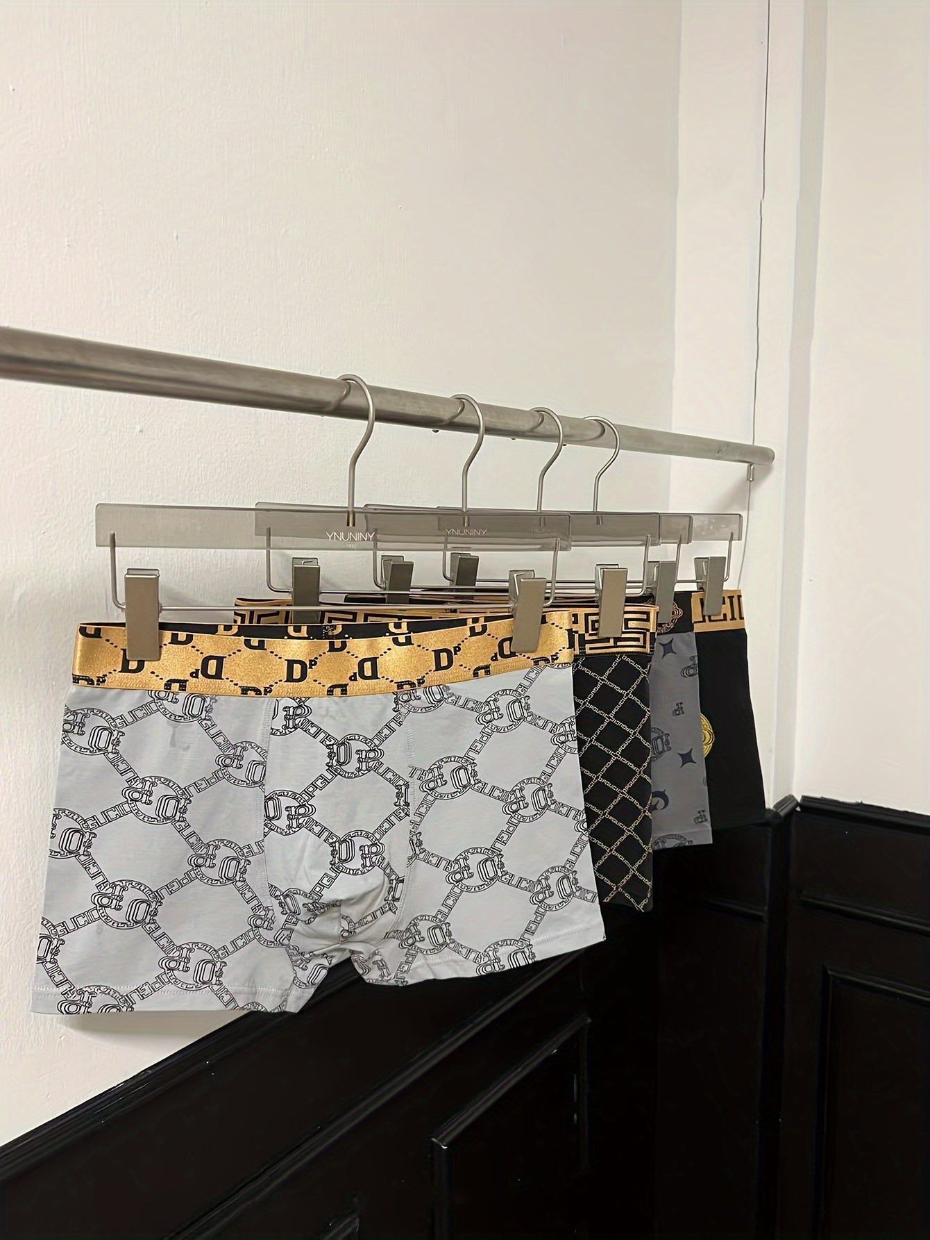 Men's Cotton Underwear Breathable Flat Corner Shorts with Elastic Waist for Daily and Sports Use