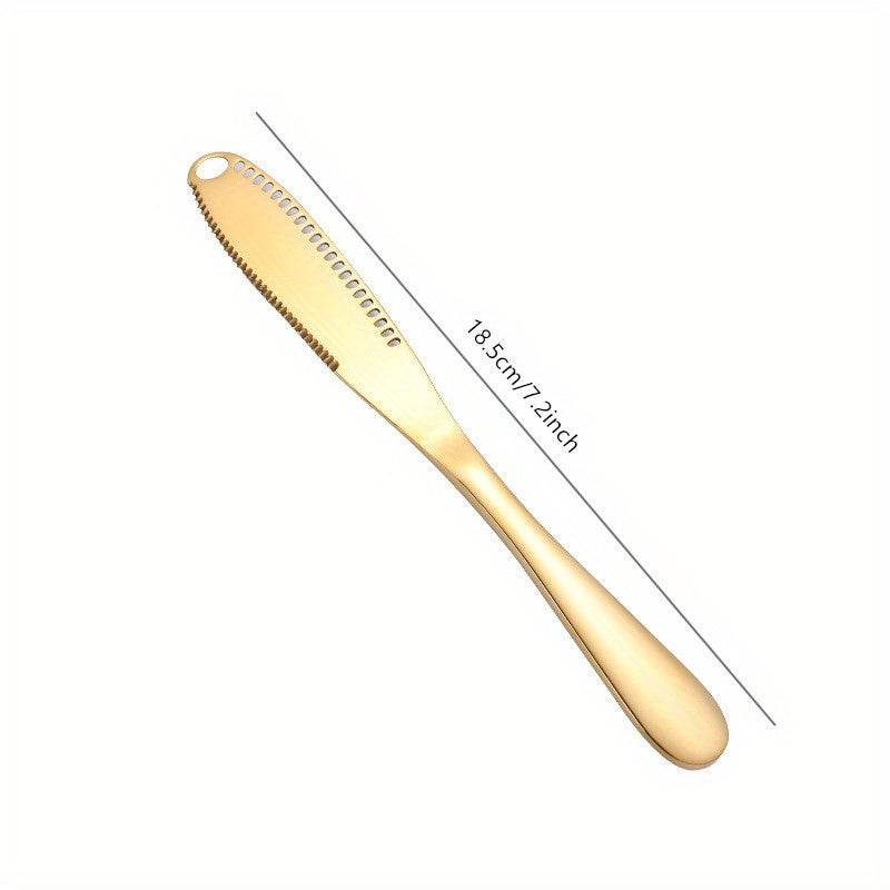 Stainless Steel Butter Spreader 3-in-1 Kitchen Gadget Multi-Color