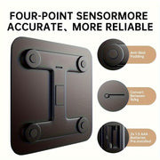 Bathroom Scale LCD HD Display Temperature Switchable KG Pounds Ultra-wide Platform 5 Scenarios