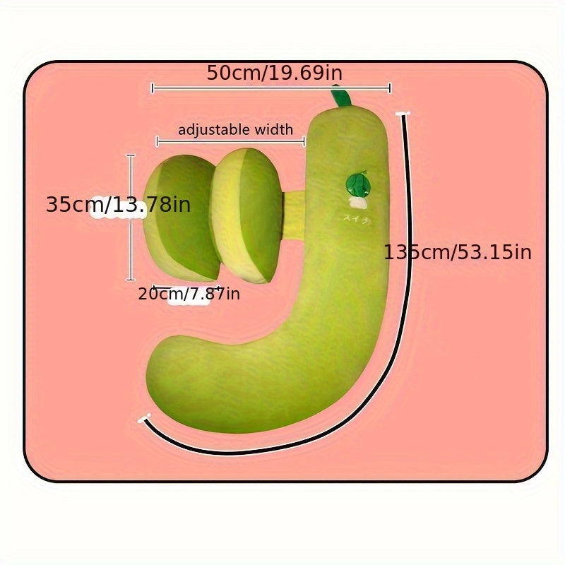 Maternity Pillow Soft Polyester Fiber Adjustable J-Shape Full Body Support