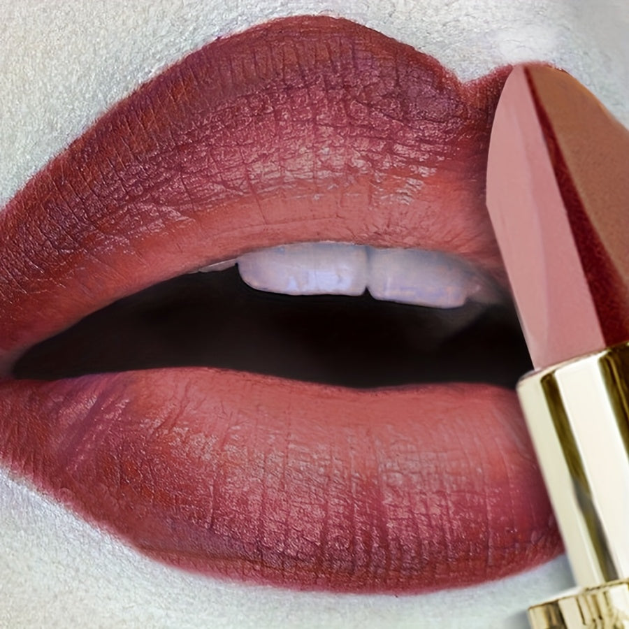 Женская матовая помада с двойным концом, стойкая, водостойкая, карандаш для губ