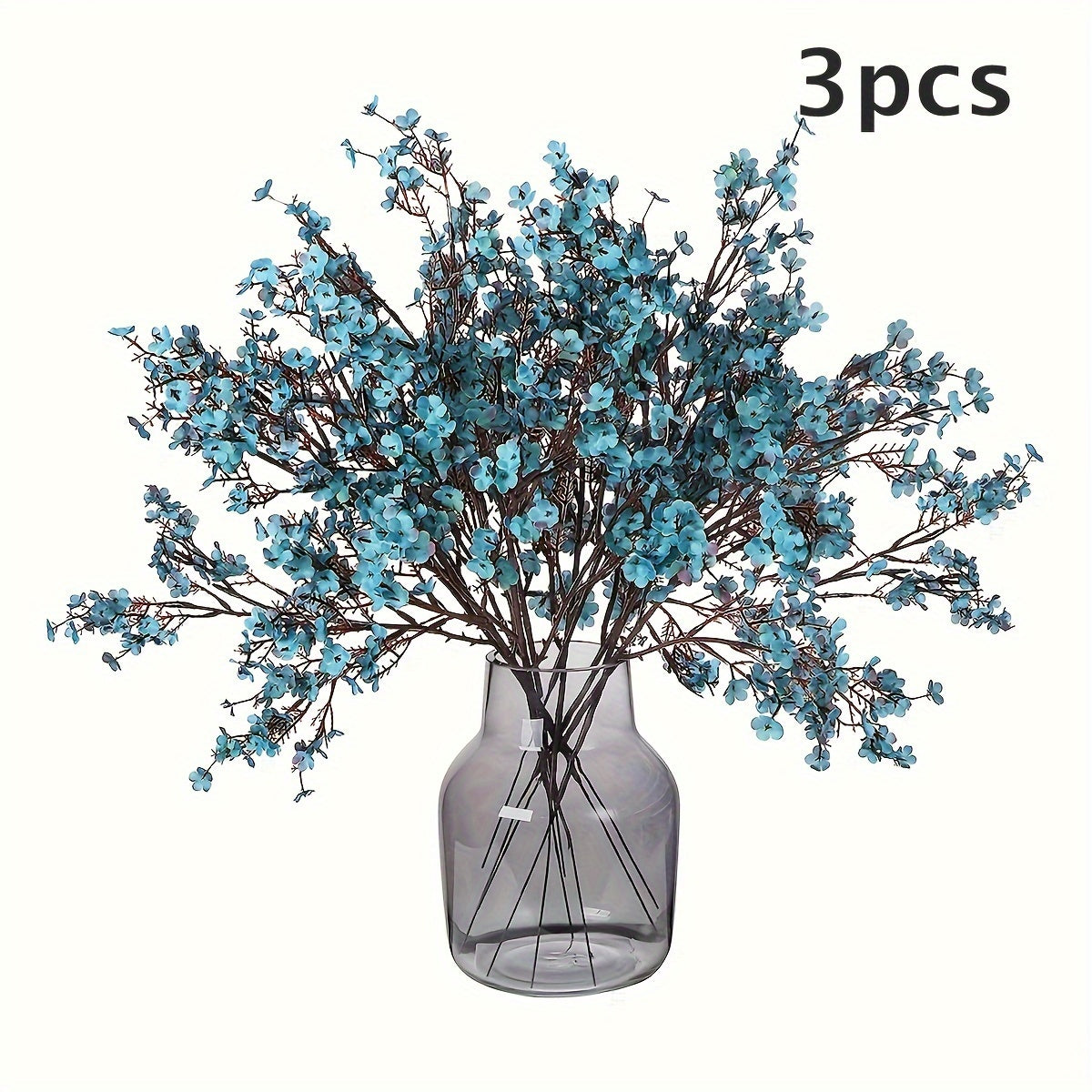 3-Piece Artificial Cherry Blossom Branch Set for Home Decor