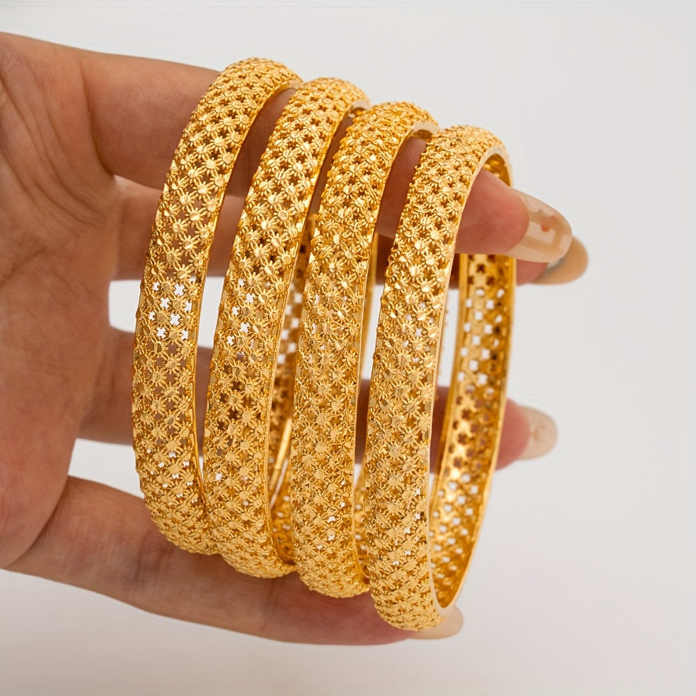 Women’s 2-Piece Bangle Set Non-Plated Alloy Jewelry for Daily Wear and Gifting