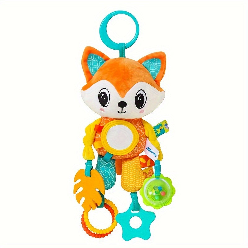 Kichkina bolalar uchun mo'ljallangan yumshoq o'yinchoqlar, yorqin osma shovqinli o'yinchoqlar, tishlagichlar 0-3 oy