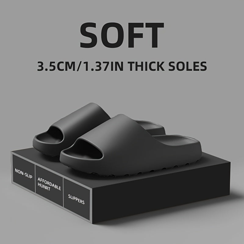 Erkaklar va ayollar uchun engil Eva shippaklar, sirg‘alishga qarshi, ichki va tashqi foydalanish uchun, kundalik, oq va qora