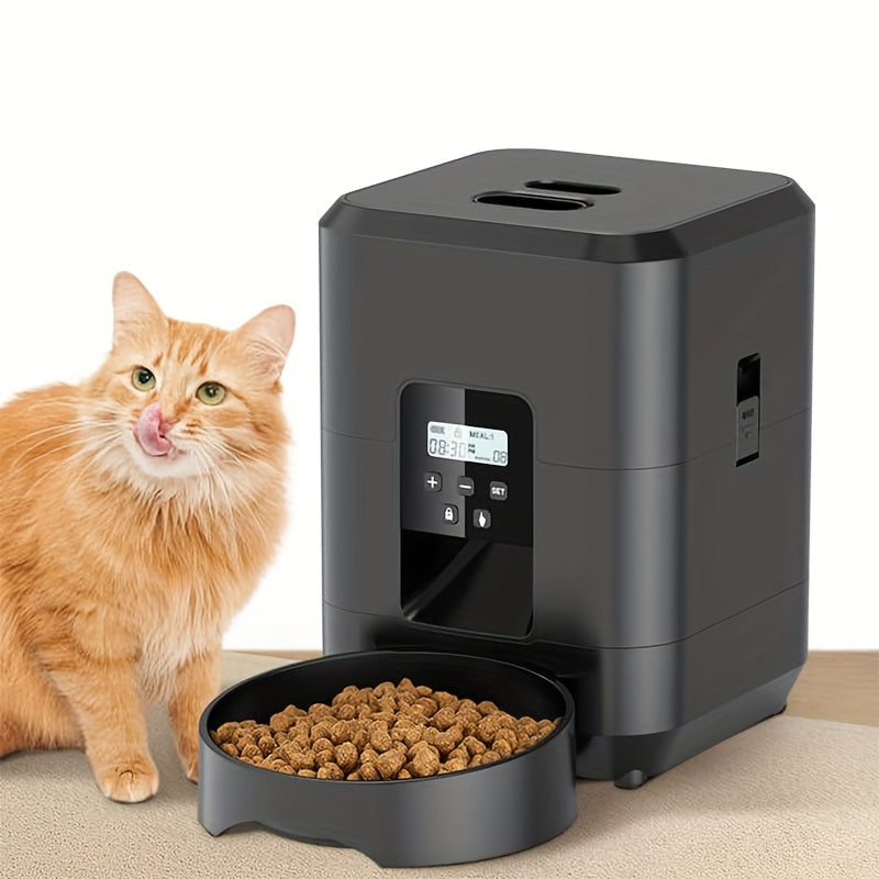 2L USB-Powered Automatic Cat and Dog Food Dispenser Programmable with Memory Timer