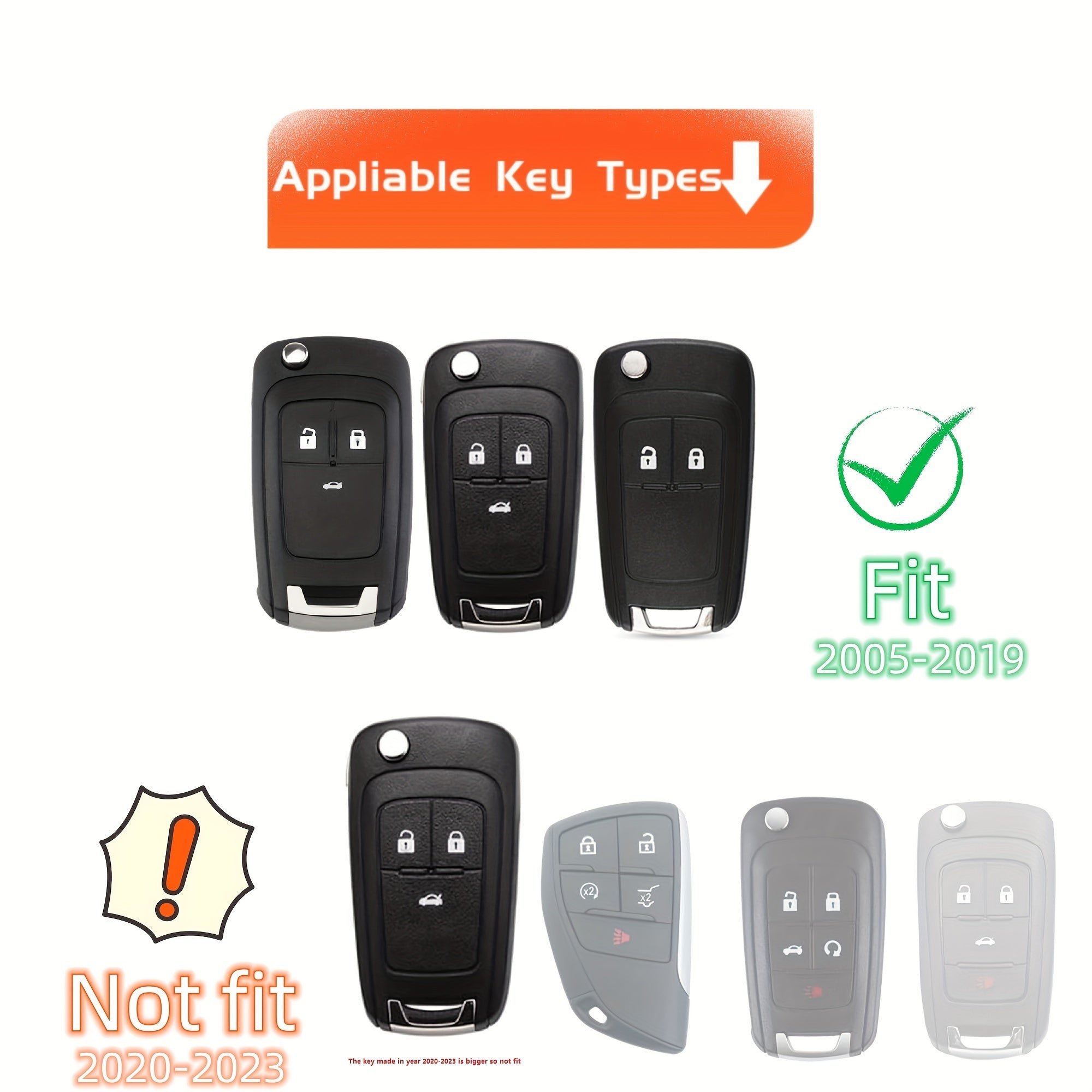Soft TPU Key Cover for Car Keys Compatible with Multiple Models