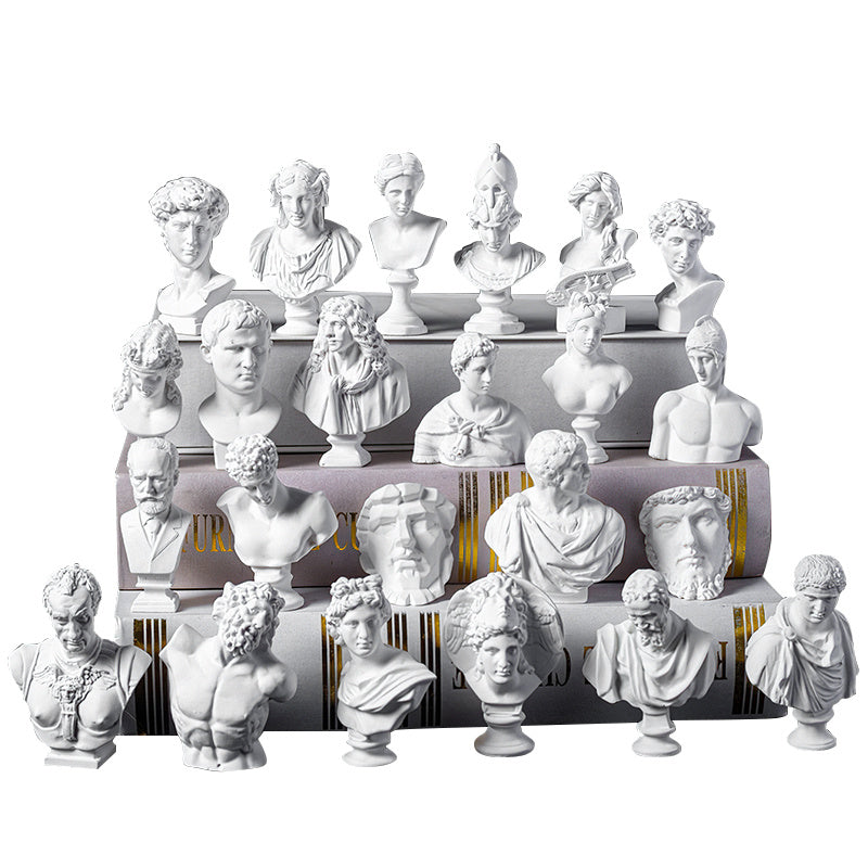 Миниатюрная греческая бюст-скульптура, маленькая реплика фигур древнего Рима и Греции