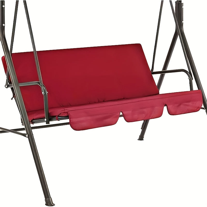 Cubierta impermeable roja para columpio de porche con correas ajustables 149.86x48.26x10.16 cm