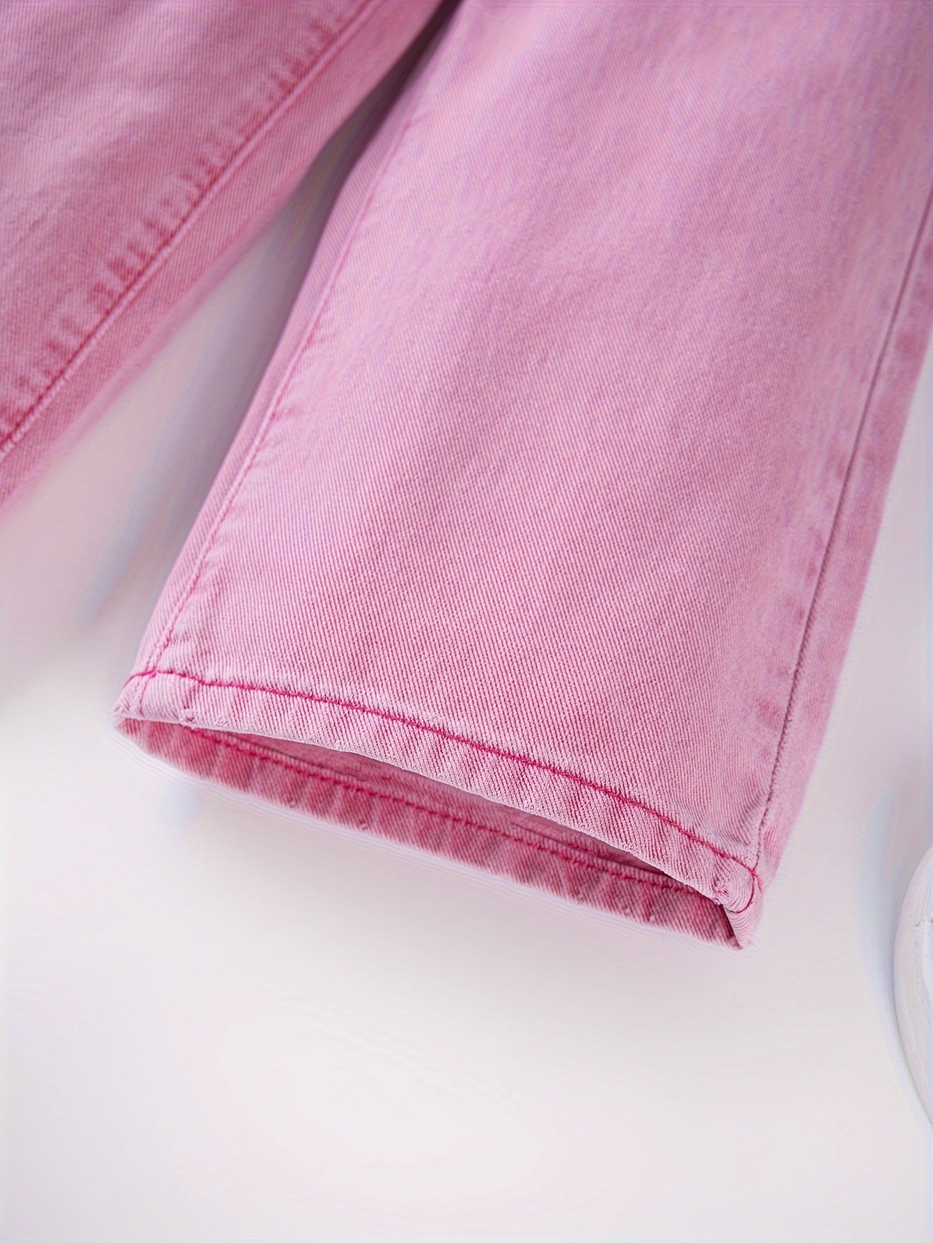 Девочки широкие джинсы с широкими штанинами повседневные свободные однотонные весна-лето-осень