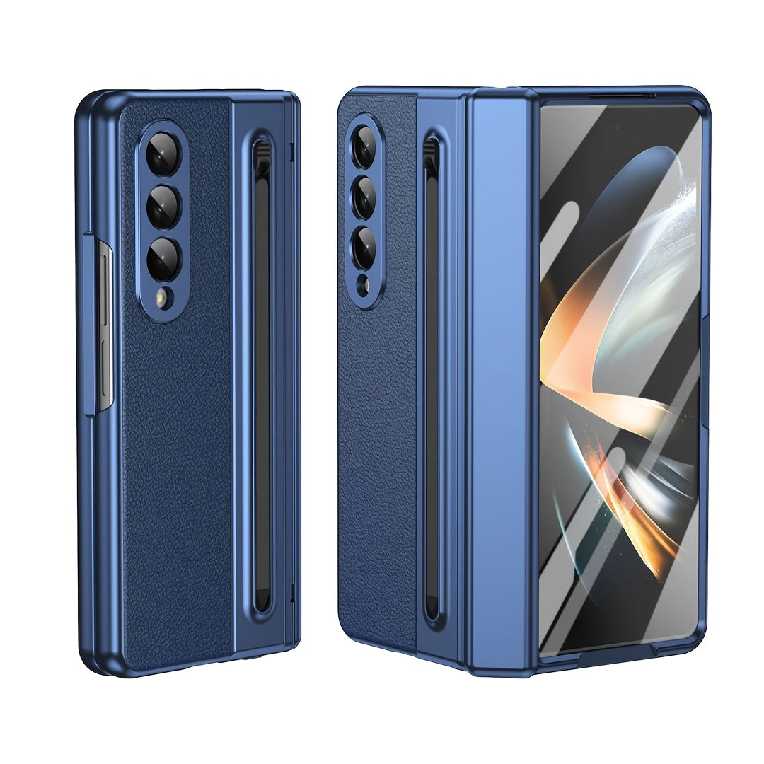 Galaxy Z Fold6 Case with Built-in S Pen Hinge Protection Shockproof Screen Protector Ultra-Thin Black Blue Green Pink