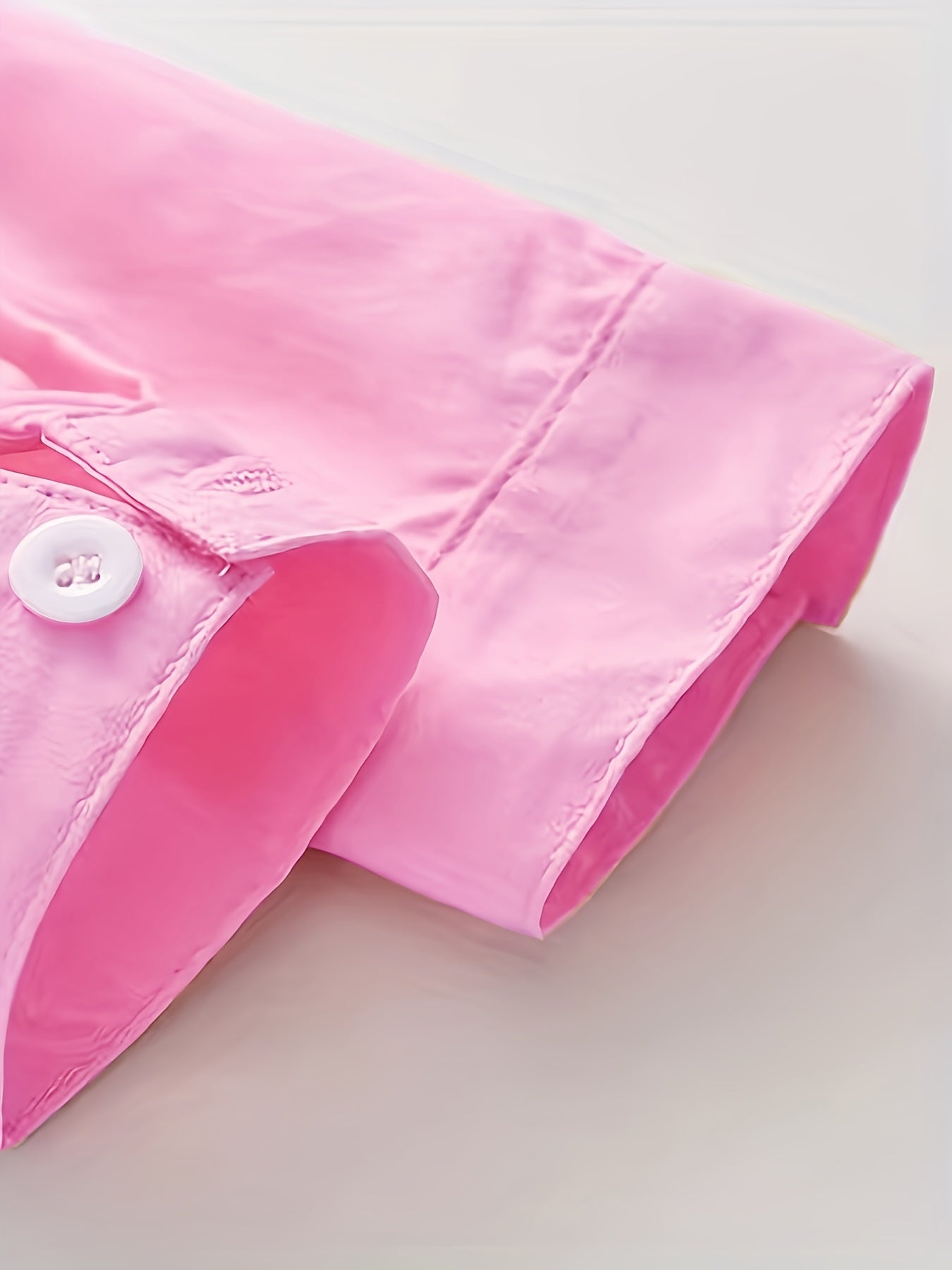 Girls Cotton Shirt with Embroidery, Long Sleeves, Ruffled Cuffs, Spring Fall Casual