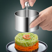 Stainless Steel Cake Mold Ring with Pusher for Mousse Tarts and Baked Goods