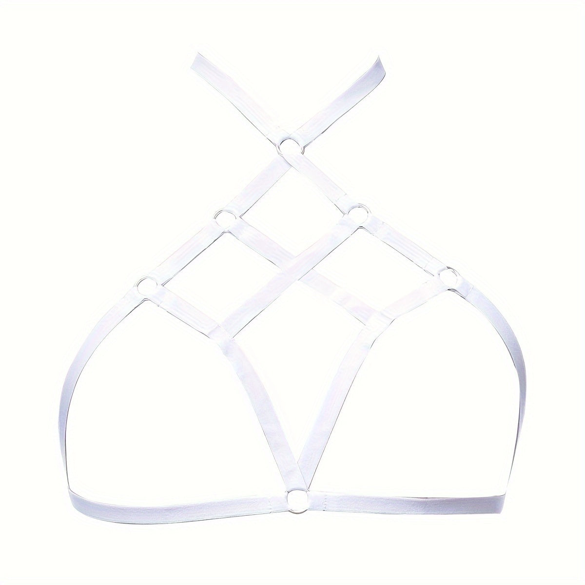 Hollow Cross Strappy Lingerie Bra for Nightclub Party