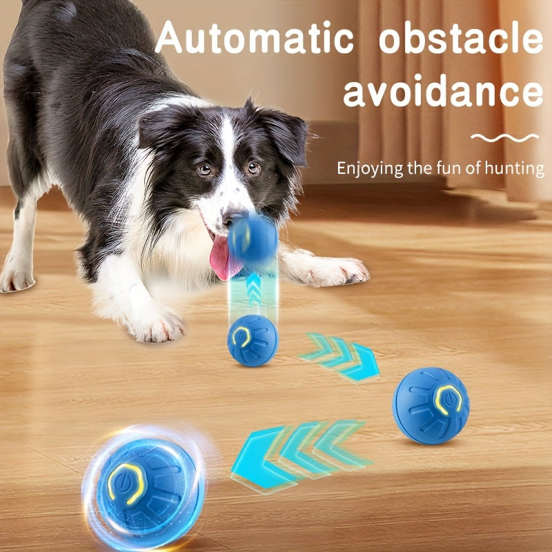 Interactive Dog Toy with LED Light Rechargeable Plastic Small Medium Breed