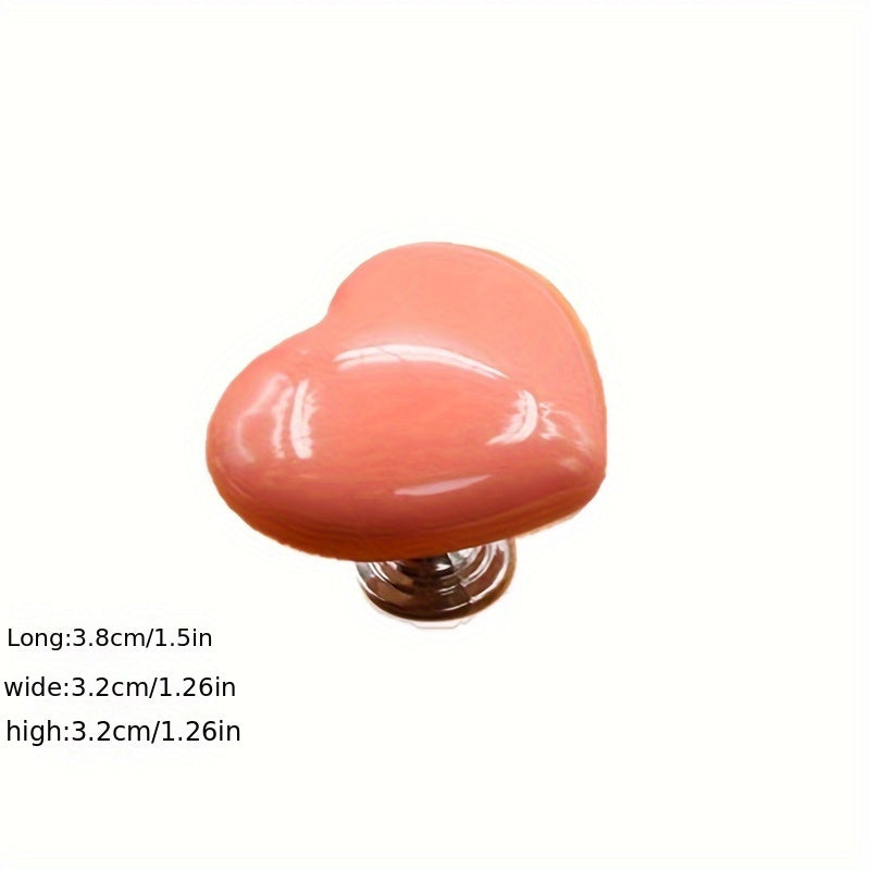 Креативная декоративная кнопка для унитаза в форме сердца, аксессуар для ванной комнаты