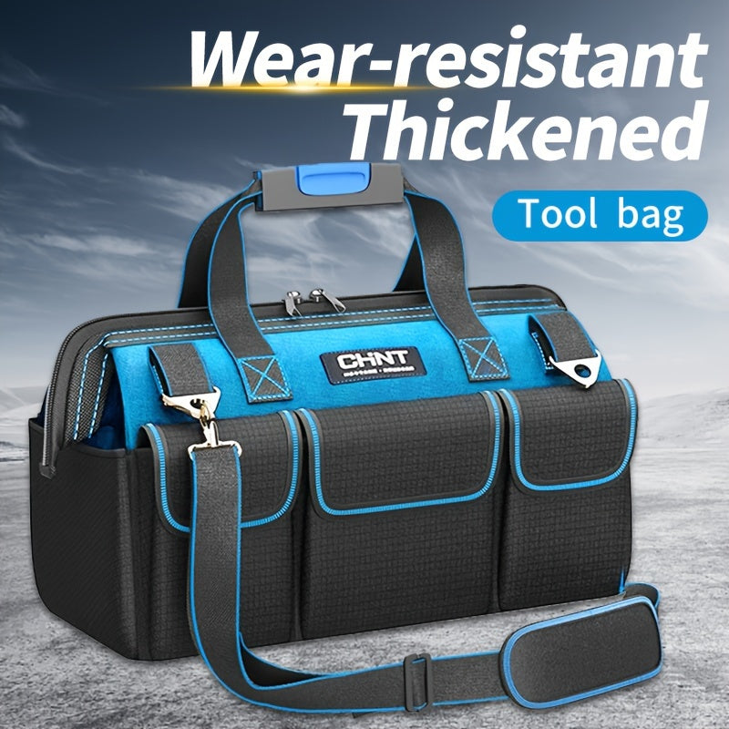 Waterproof Black Fabric Electrician's Tool Bag Waist Pack for Woodworking and Screwdriver Kit