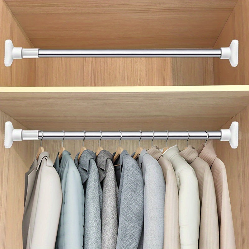 Stainless Steel Telescopic Rod for Wardrobes Bathrooms and Bedrooms Multi-Functional Support