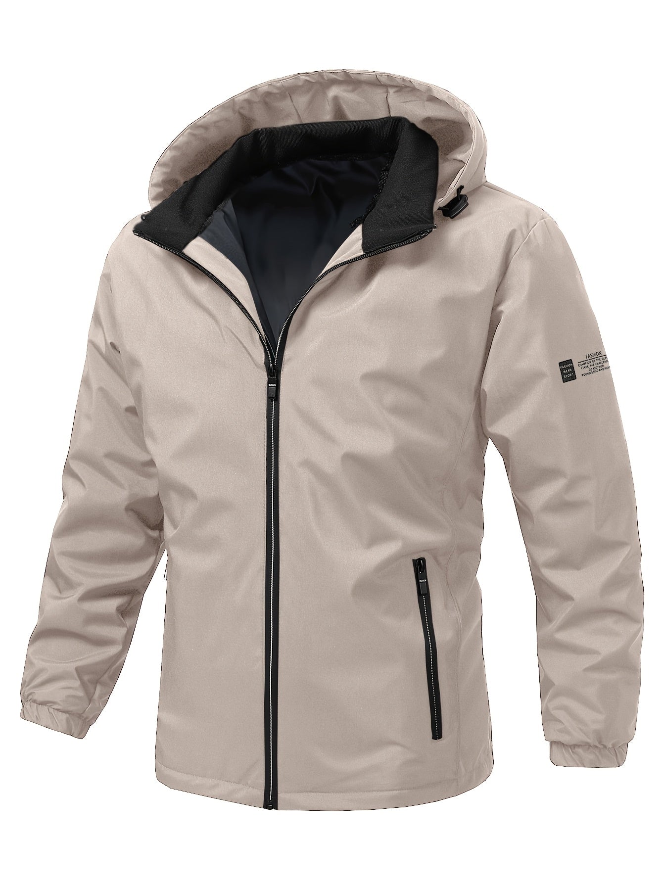 Men's Lightweight Windbreaker Jacket with Hood for Spring and Autumn