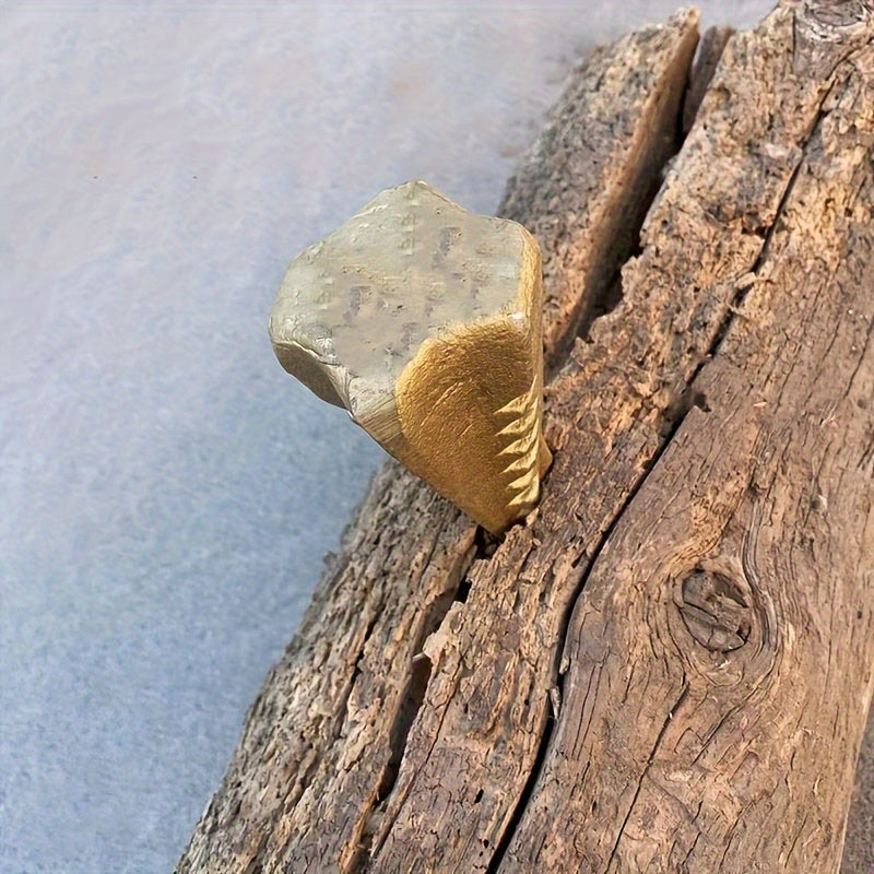 Steel 4-Way Manual Firewood Splitting Wedge 3.5-5lb Outdoor Fireplace Tool